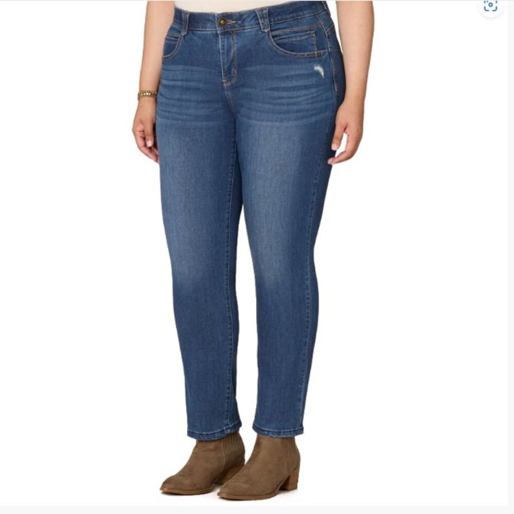 NEW! Democracy “Ab”solution Mid-Rise Straight Leg Jean (Plus Size) - Size 10